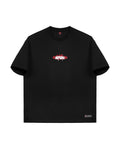 BRZY 01 black tee, front, with embroidered BRZY chest logo.