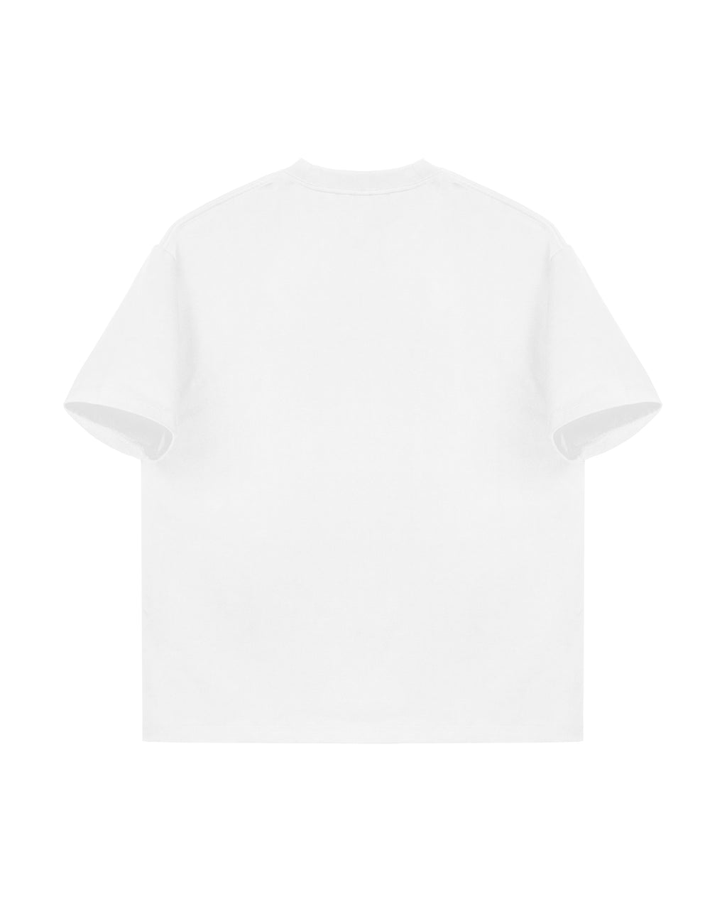 BRZY 01 white tee, back view.